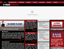 Tablet Screenshot of cybertracking.net